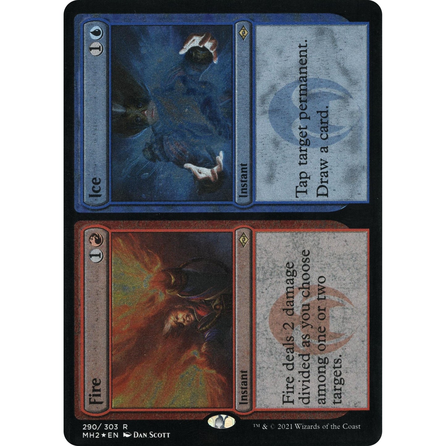 Image for Fire // Ice (Foil Etched) (290) (MH2) - Magic: The Gathering
