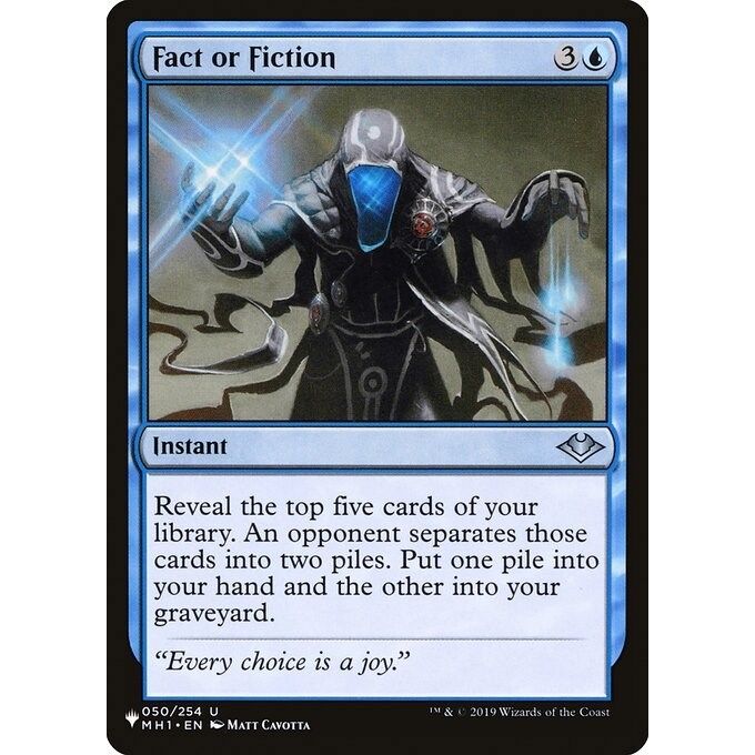 Image for Fact or Fiction (MH1) (050/254) (LIST) - Magic: The Gathering