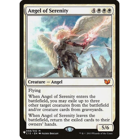Image for Angel of Serenity (C15) (058/342) (LIST) - Magic: The Gathering