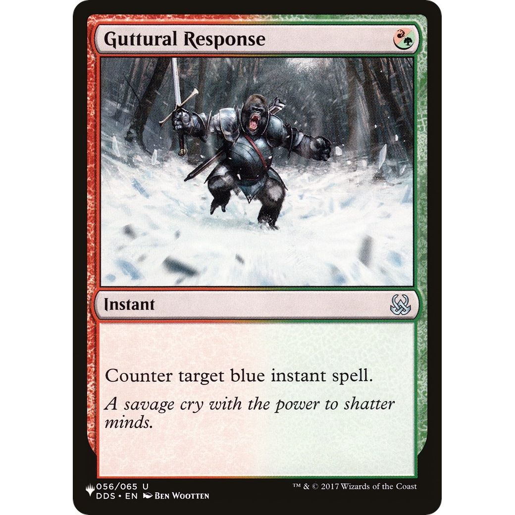 Image for Guttural Response (056/065) (LIST) - Magic: The Gathering