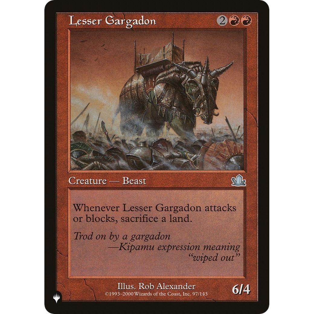 Image for Lesser Gargadon (97/143) (LIST) - Magic: The Gathering
