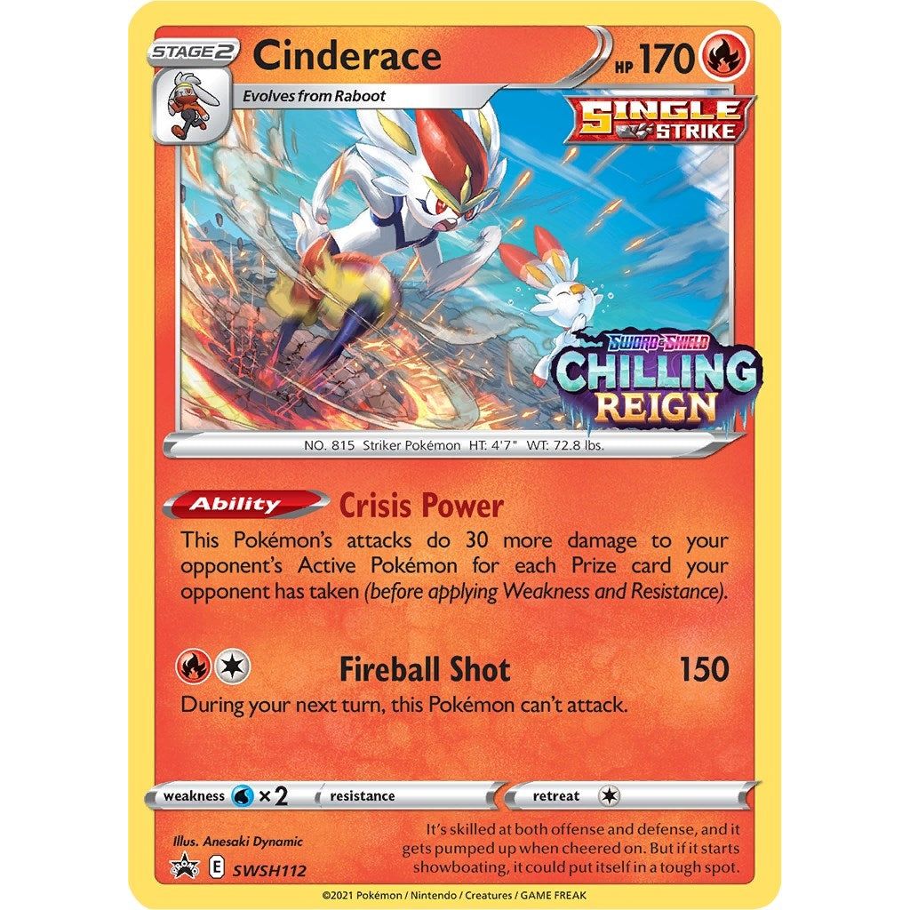 Image for Cinderace - SWSH112 (Prerelease) (SWSH112) (SWSD) - Pokemon