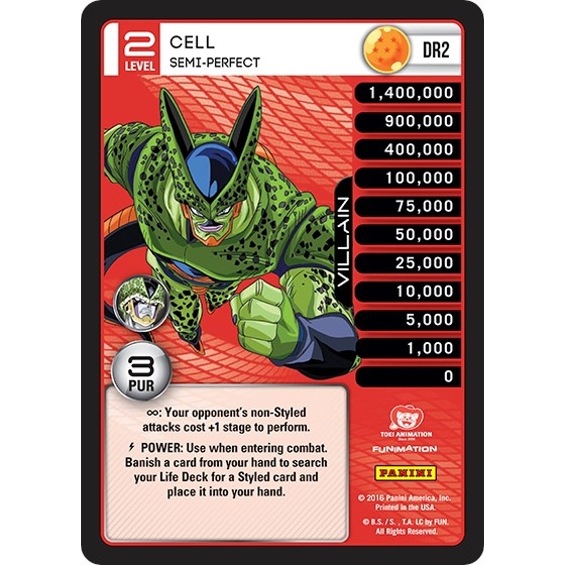 Image for Cell - Semi-Perfect (Rainbow Parallel Foil) (DR2) (PER) - Dragon Ball Z TCG