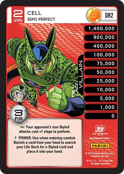 Image for Cell - Semi-Perfect (Rainbow Parallel Foil) (DR2) (PER) - Dragon Ball Z TCG
