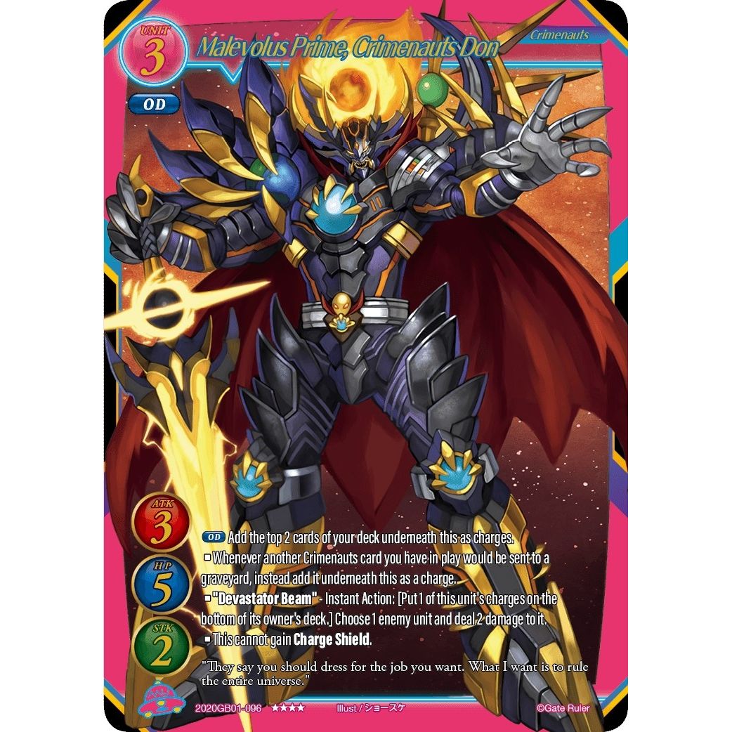 Image for Malevolus Prime, Crimenauts Don (2020GB01-096) (GB01) - Gate Ruler