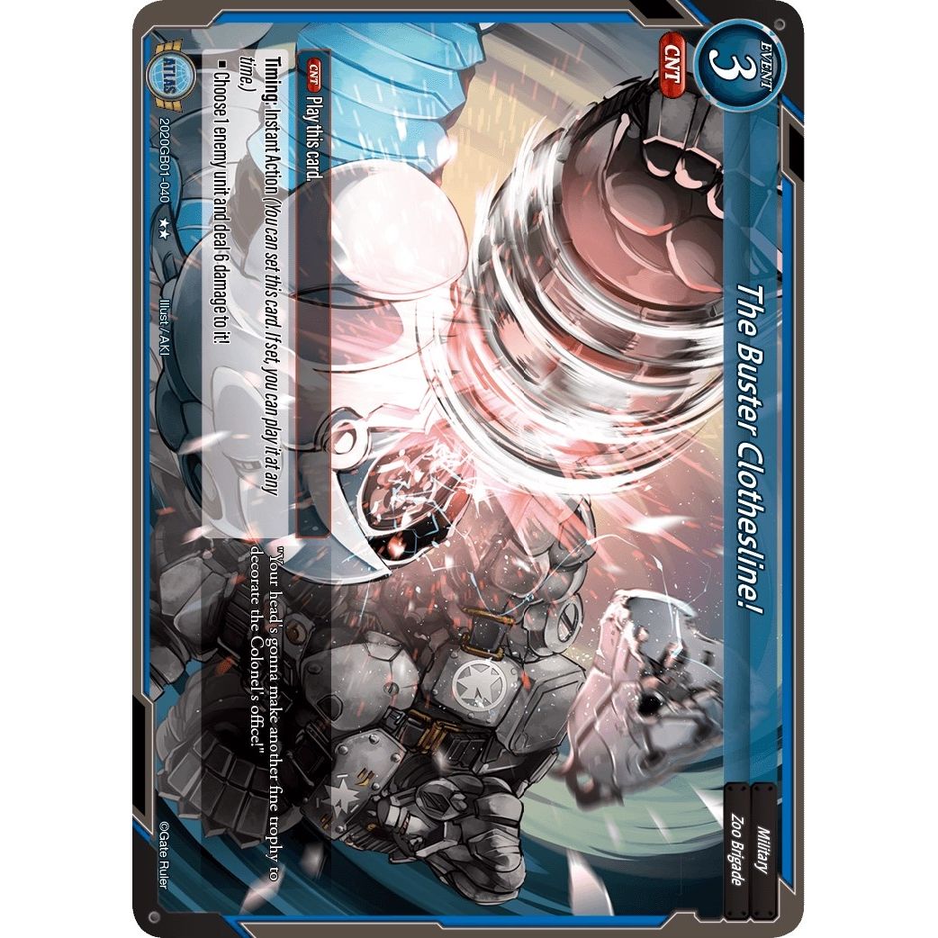Image for The Buster Clothesline! (2020GB01-040) (GB01) - Gate Ruler
