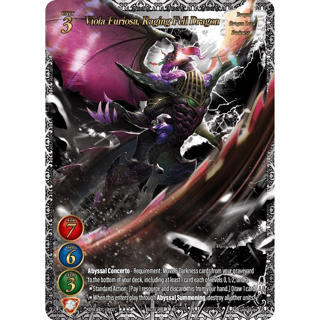 Image for Viola Furiosa, Raging Fell Dragon (Uber Rare) (2020GB01-UR02) (GB01) - Gate Ruler