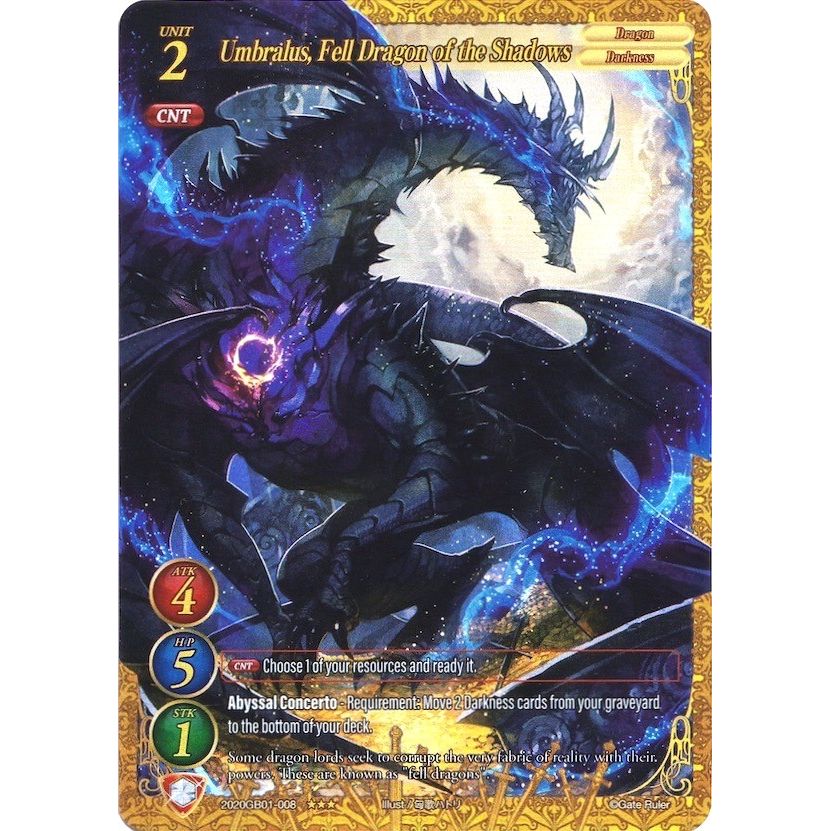 Image for Umbralus, Fell Dragon of the Shadows (Extended Art) (2020GB01-008) (GB01) - Gate Ruler