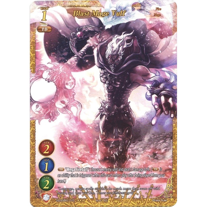 Image for Blast Mage Vulf (Extended Art) (2020GB01-010) (GB01) - Gate Ruler