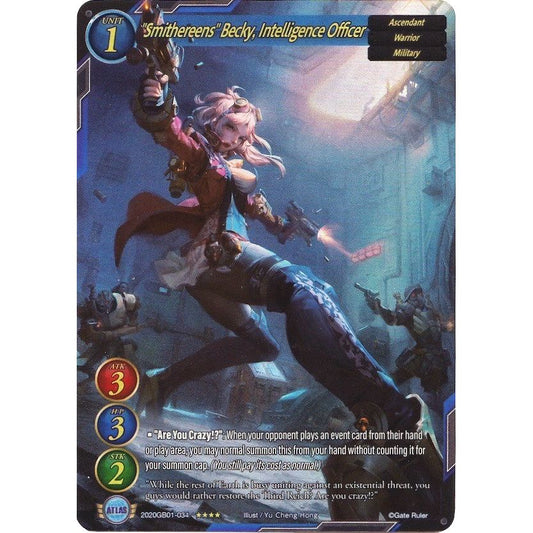 Image for "Smithereens" Becky, Intelligence Officer (Full Art) (2020GB01-034) (GB01) - Gate Ruler