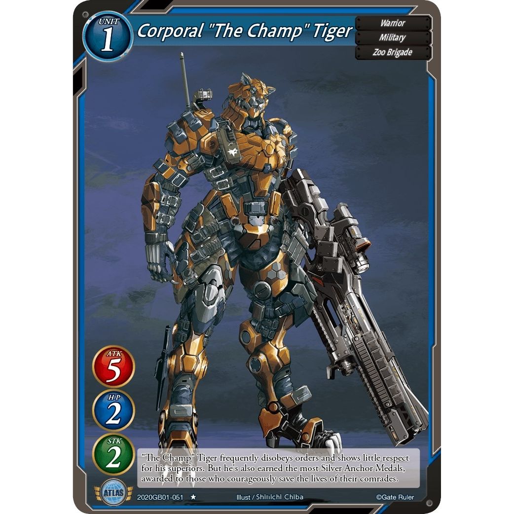 Image for Corporal "The Champ" Tiger (2020GB01-051) (GB01) - Gate Ruler