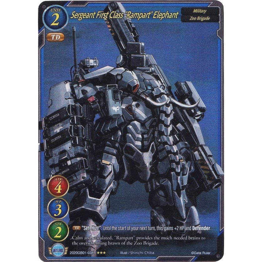 Image for Sergeant First Class "Rampart" Elephant (Extended Art) (2020GB01-038) (GB01) - Gate Ruler