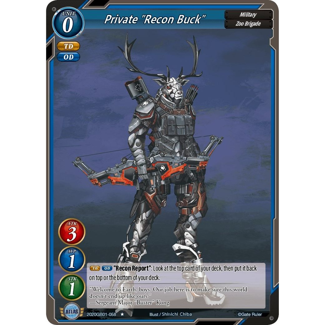 Image for Private "Recon Buck" (2020GB01-058) (GB01) - Gate Ruler
