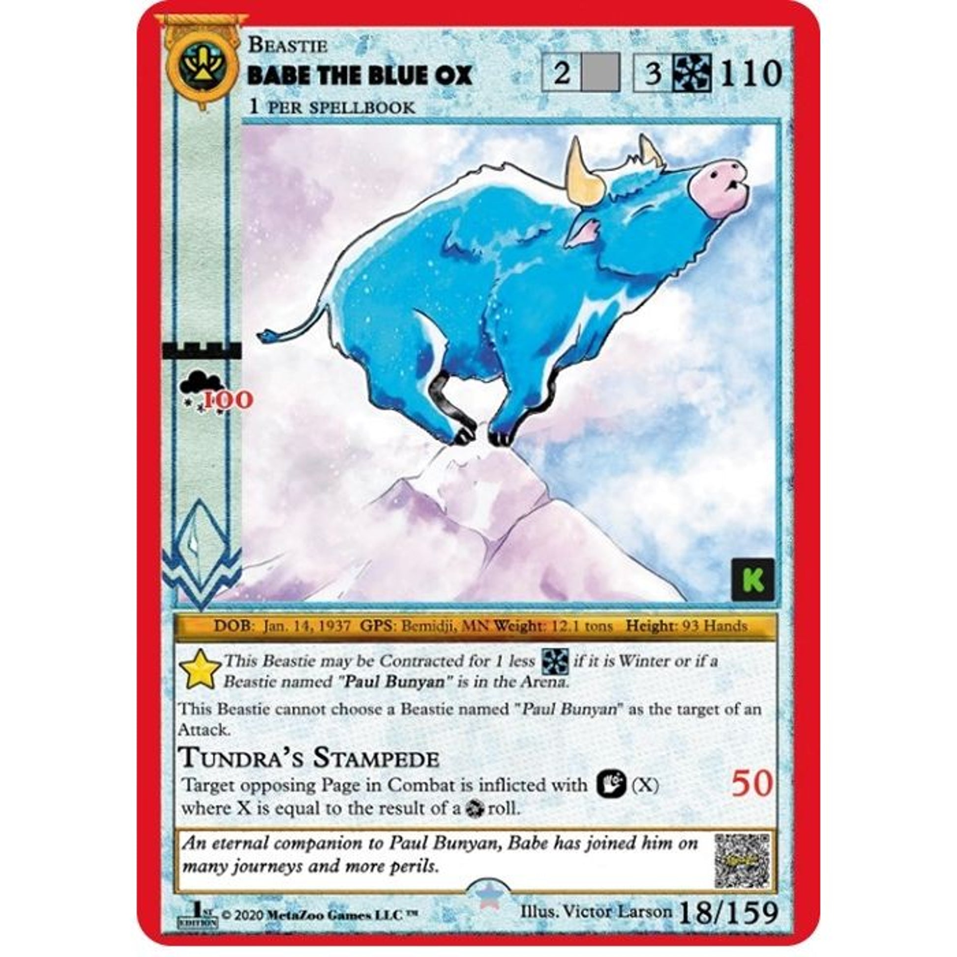 Image for Babe The Blue Ox (18) (CNKE) - MetaZoo