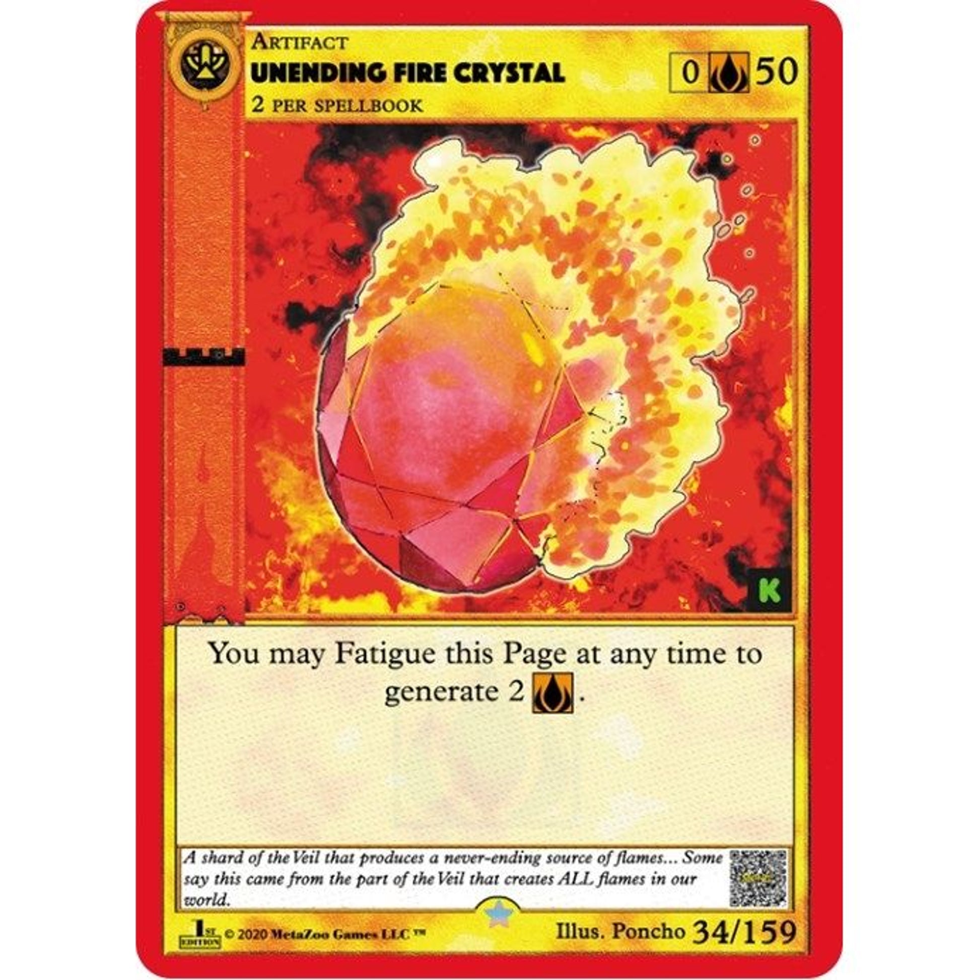 Image for Unending Fire Crystal (34) (CNKE) - MetaZoo
