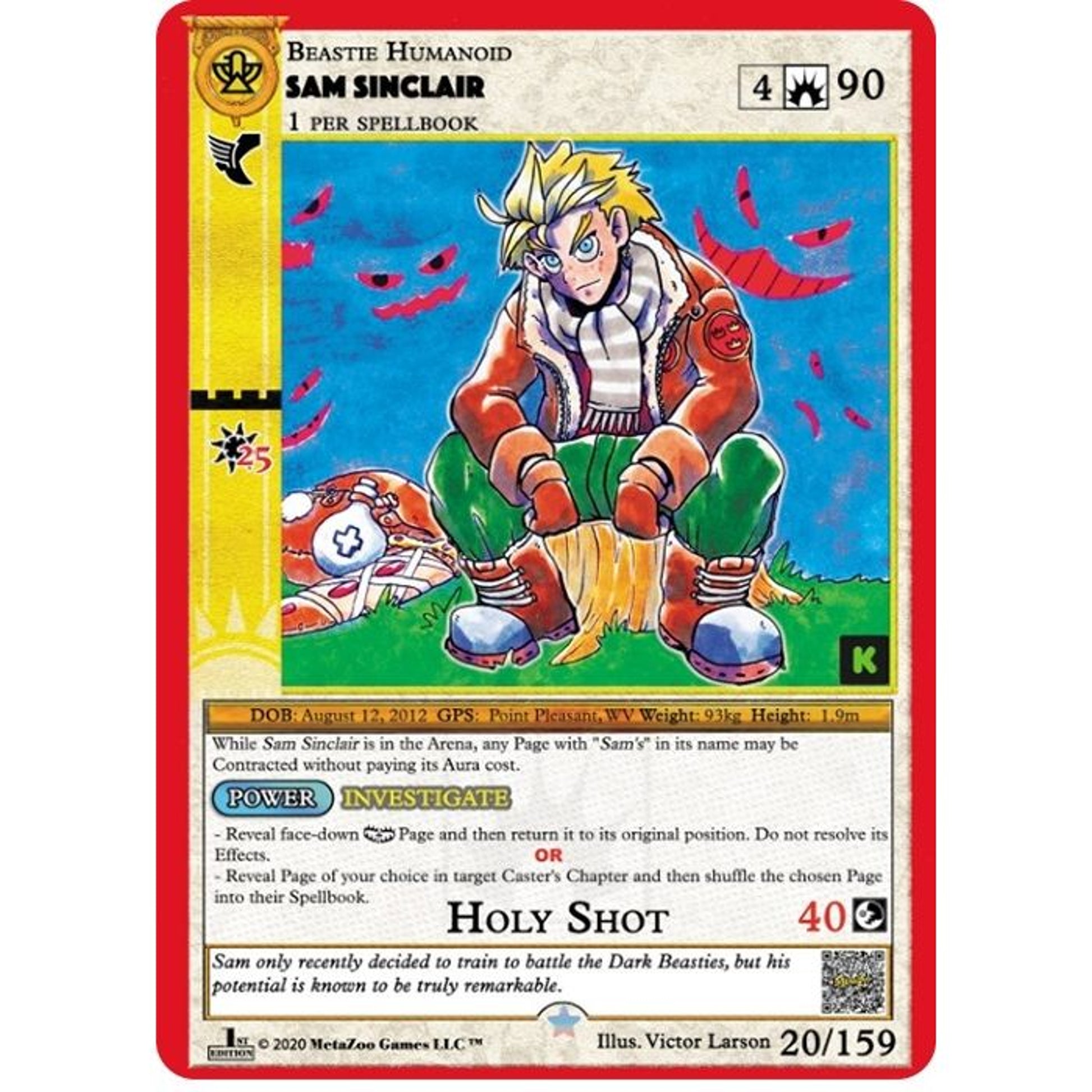 Image for Sam Sinclair (20) (CNKE) - MetaZoo