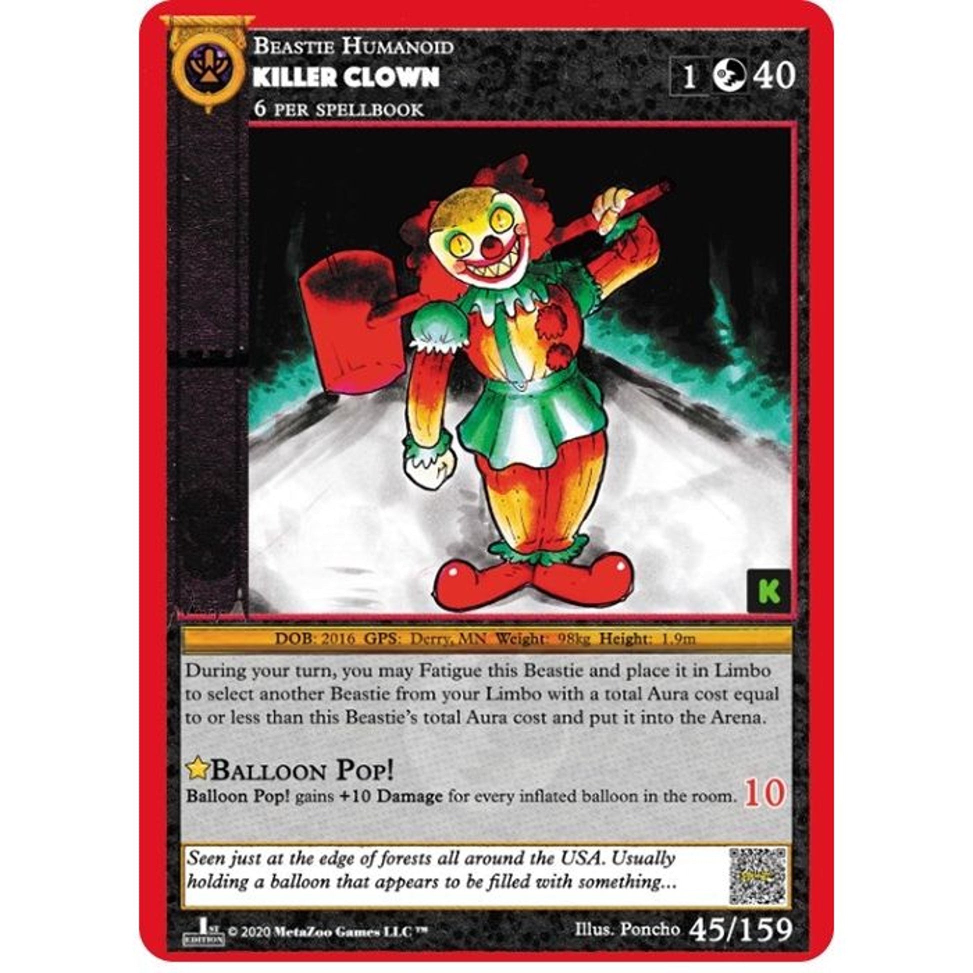 Image for Killer Clown (45) (CNKE) - MetaZoo
