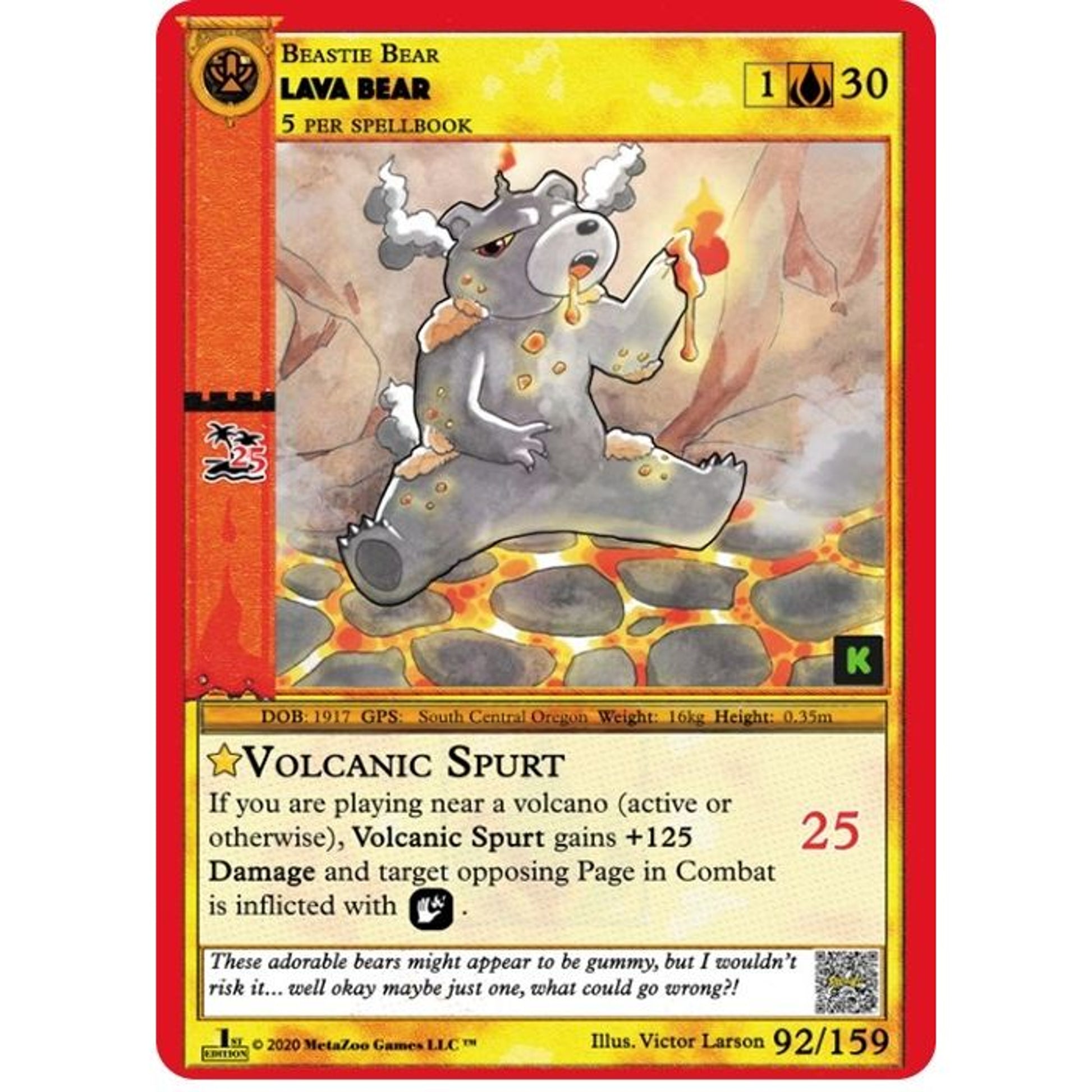 Image for Lava Bear (92) (CNKE) - MetaZoo