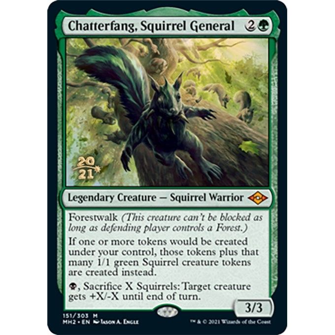 Image for Chatterfang, Squirrel General (151) (PRE) - Magic: The Gathering