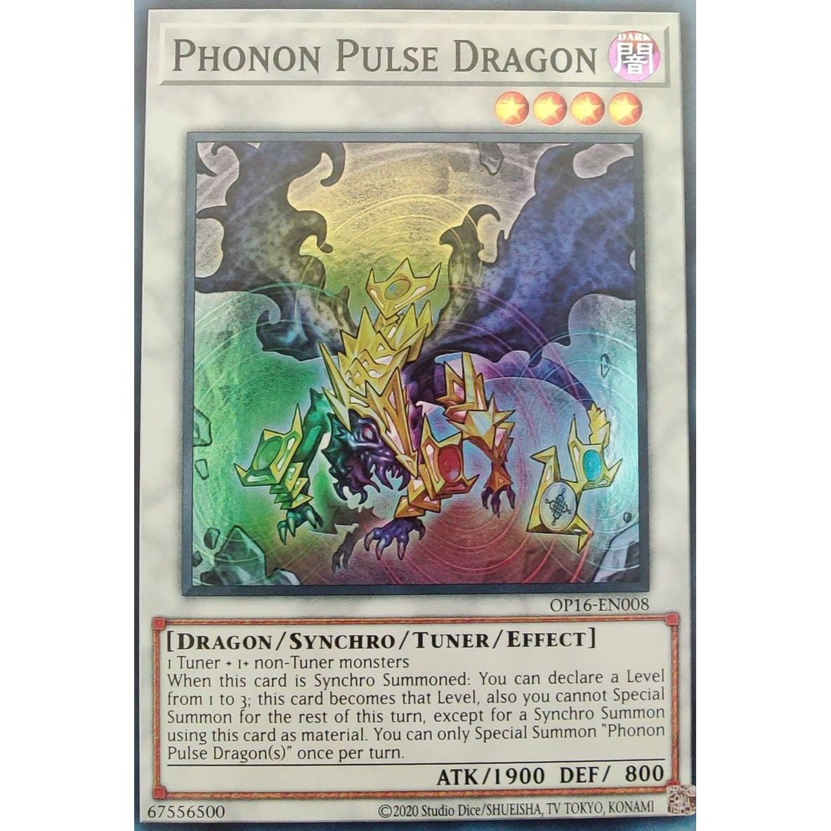 Image for Phonon Pulse Dragon (OP16-EN008) (OP16) - YuGiOh