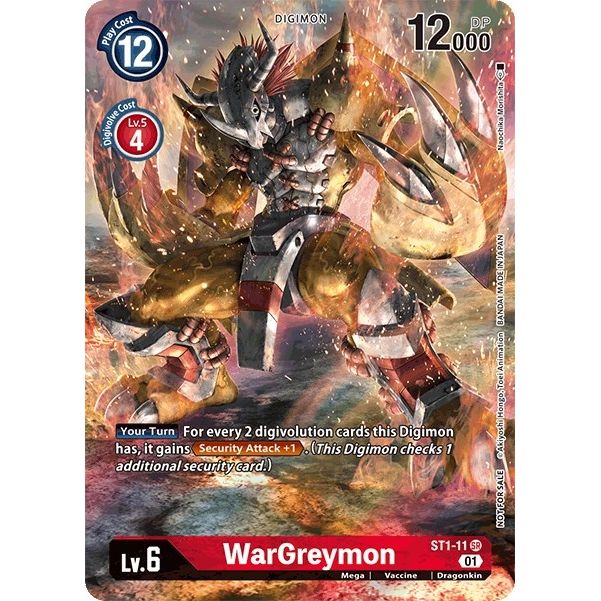 Image for WarGreymon - ST1-11 (Premier TO Event June 2021) (ST1-11 SR) (ST-1) - Digimon Card Game