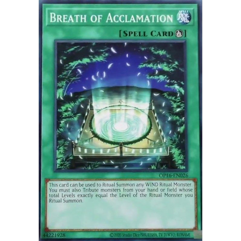 Image for Breath of Acclamation (OP16-EN026) (OP16) - YuGiOh