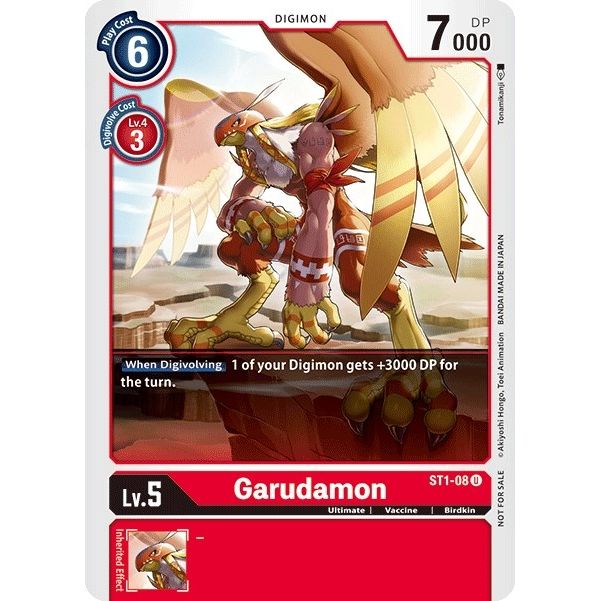 Image for Garudamon - ST1-08 (Tamer Party Vol. 2 Promo) (ST1-08 U) (ST-1) - Digimon Card Game