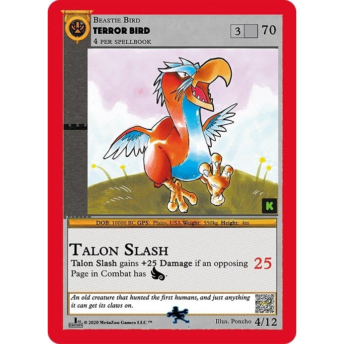 Image for Terror Bird (4) (CNKE-TD) - MetaZoo