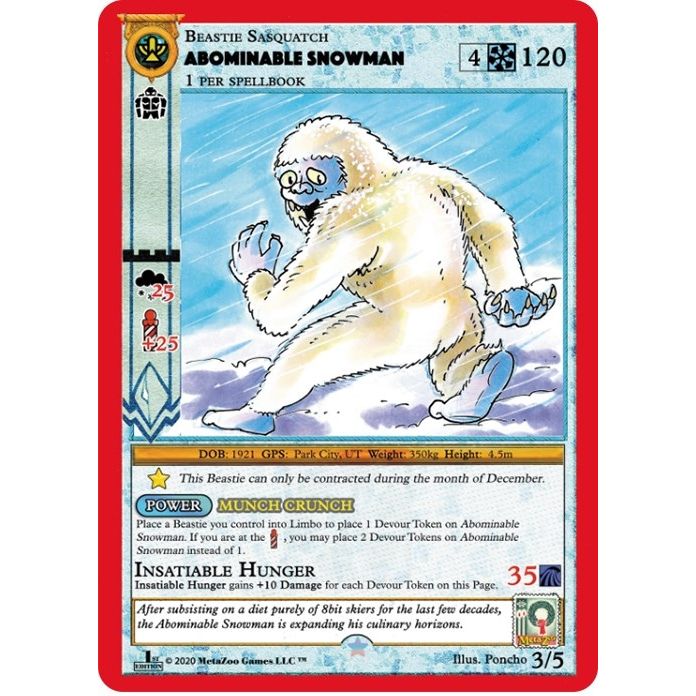 Image for Abominable Snowman (First Edition) (3/5) (HOLIP) - MetaZoo