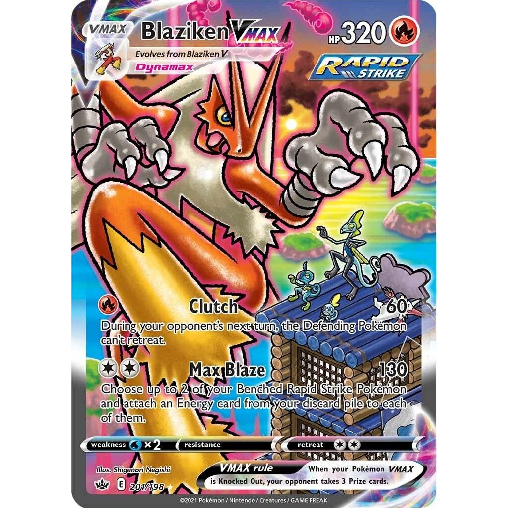 Image for Blaziken VMAX (Alternate Art Secret) (201/198) (SWSH06) - Pokemon
