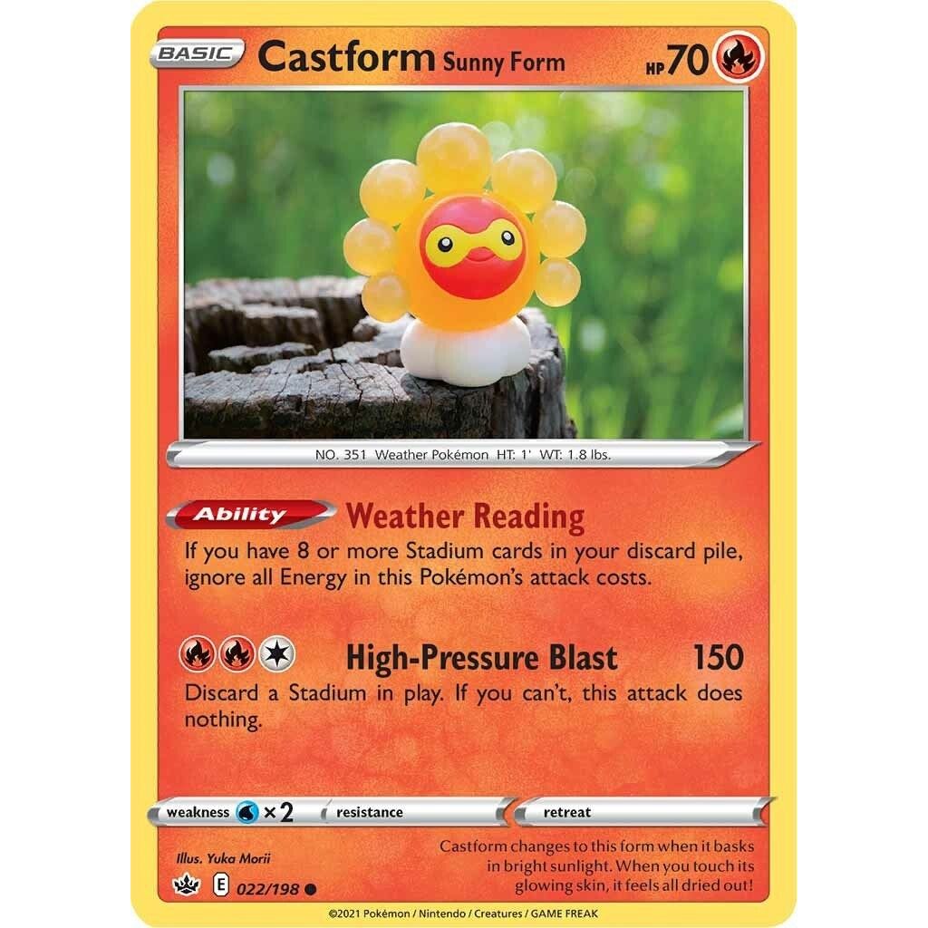 Image for Castform Sunny Form (022/198) (SWSH06) - Pokemon