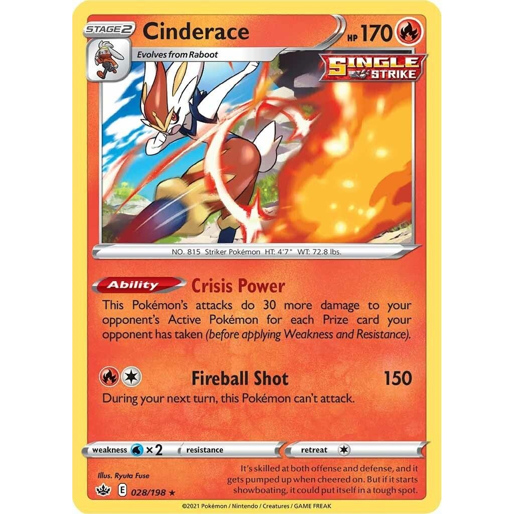 Image for Cinderace (028/198) (SWSH06) - Pokemon