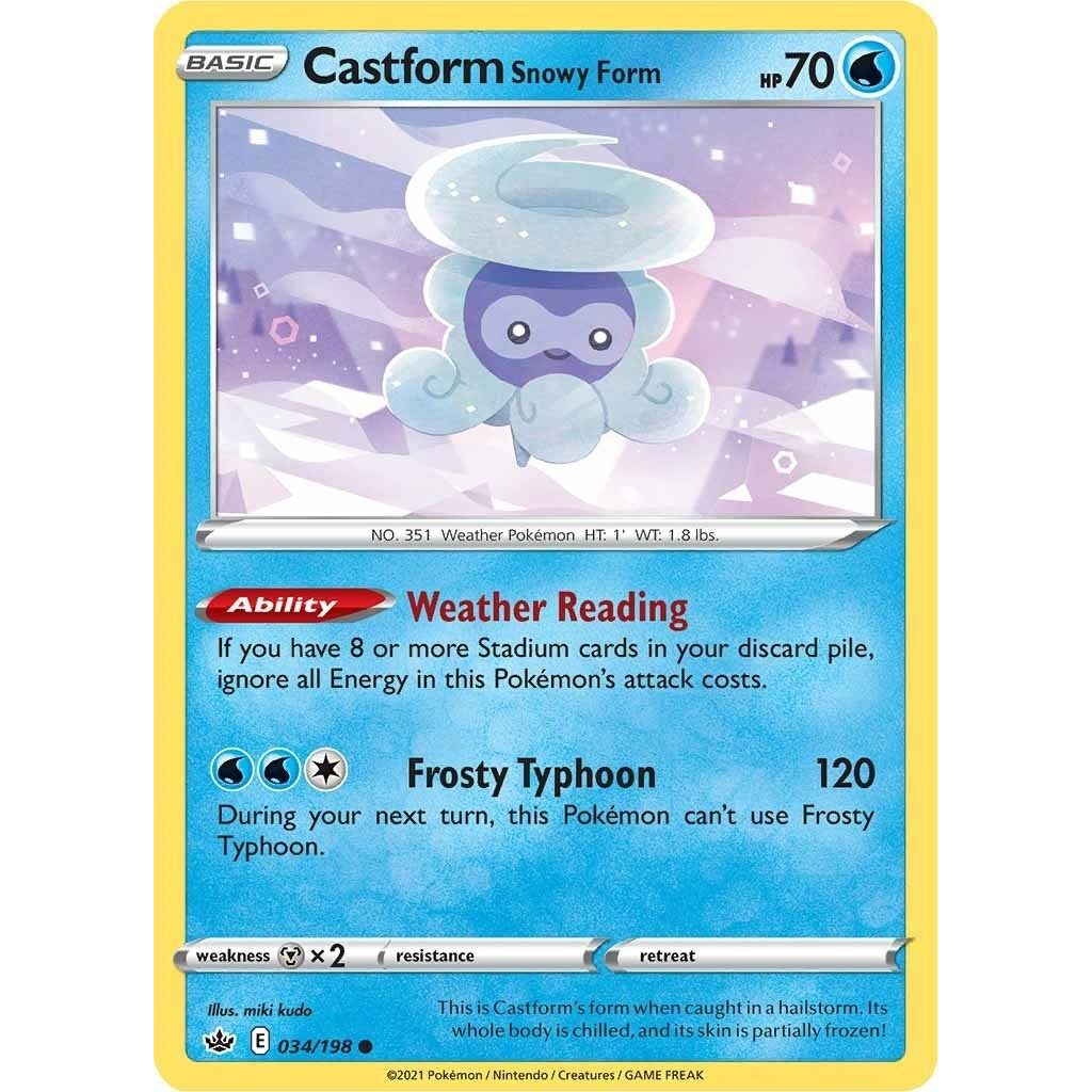 Image for Castform Snowy Form (034/198) (SWSH06) - Pokemon