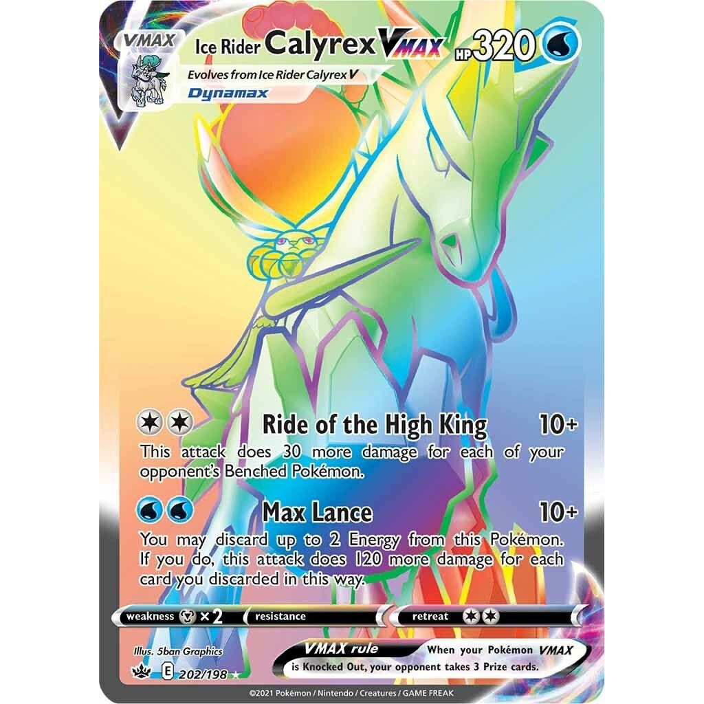 Image for Ice Rider Calyrex VMAX (Secret) (202/198) (SWSH06) - Pokemon