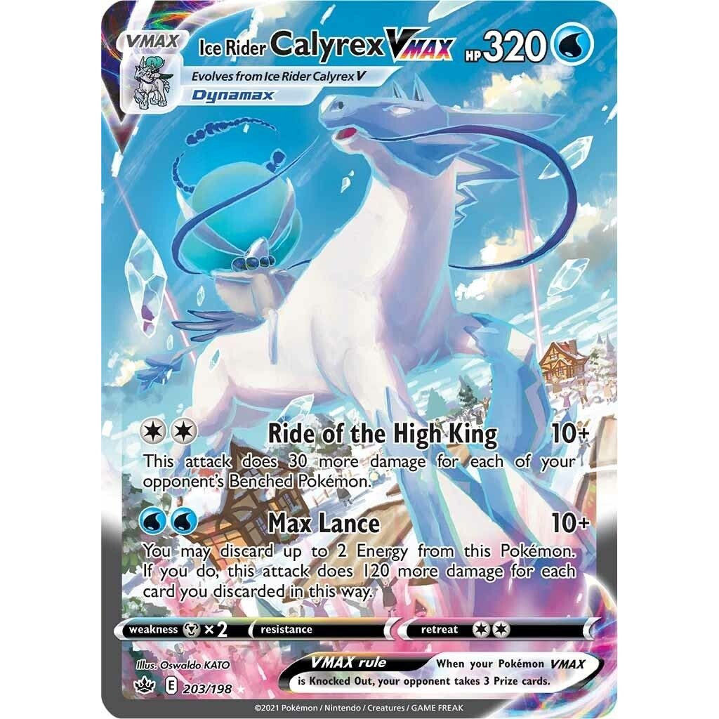 Image for Ice Rider Calyrex VMAX (Alternate Art Secret) (203/198) (SWSH06) - Pokemon