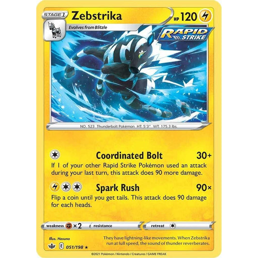 Image for Zebstrika (051/198) (SWSH06) - Pokemon