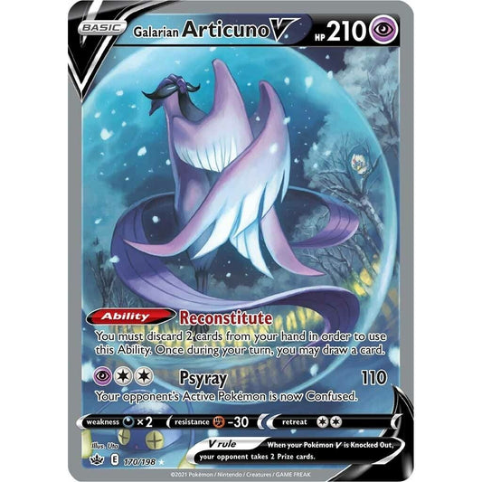 Image for Galarian Articuno V (Alternate Full Art) (170/198) (SWSH06) - Pokemon