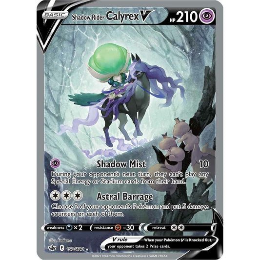 Image for Shadow Rider Calyrex V (Alternate Full Art) (172/198) (SWSH06) - Pokemon