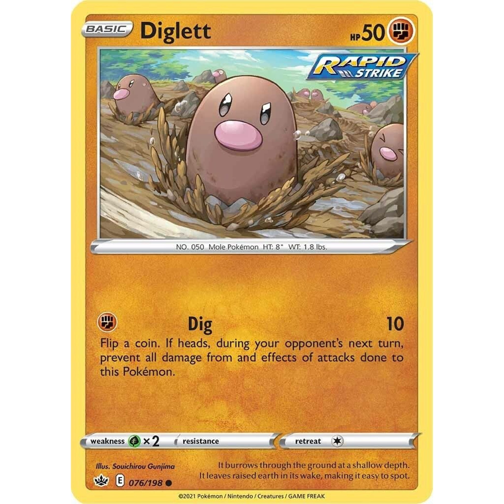 Image for Diglett (076/198) (SWSH06) - Pokemon