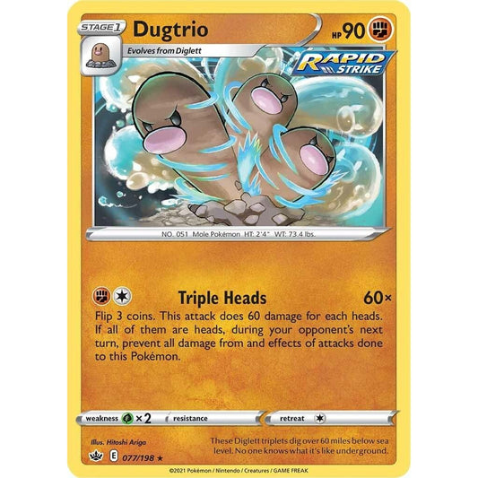 Image for Dugtrio (077/198) (SWSH06) - Pokemon