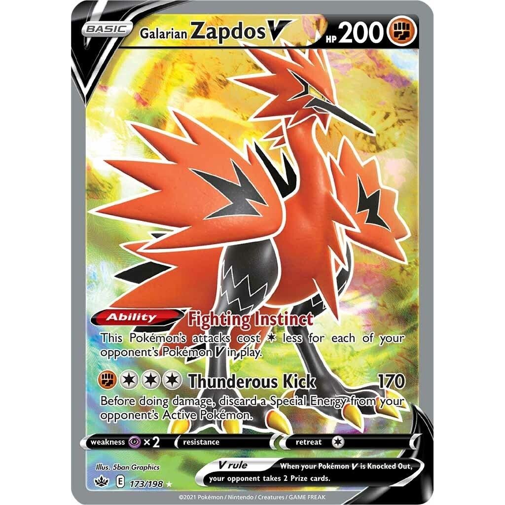 Image for Galarian Zapdos V (Full Art) (173/198) (SWSH06) - Pokemon