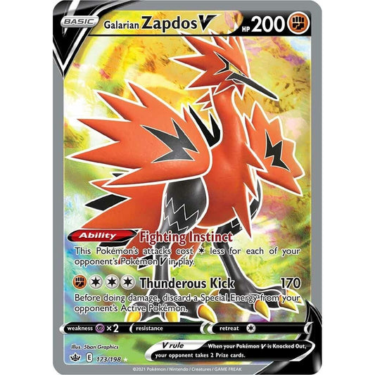 Image for Galarian Zapdos V (Full Art) (173/198) (SWSH06) - Pokemon