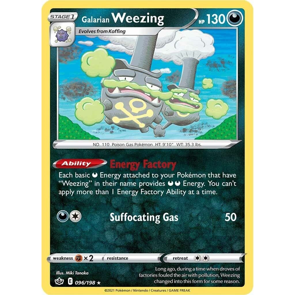 Image for Galarian Weezing (096/198) (SWSH06) - Pokemon