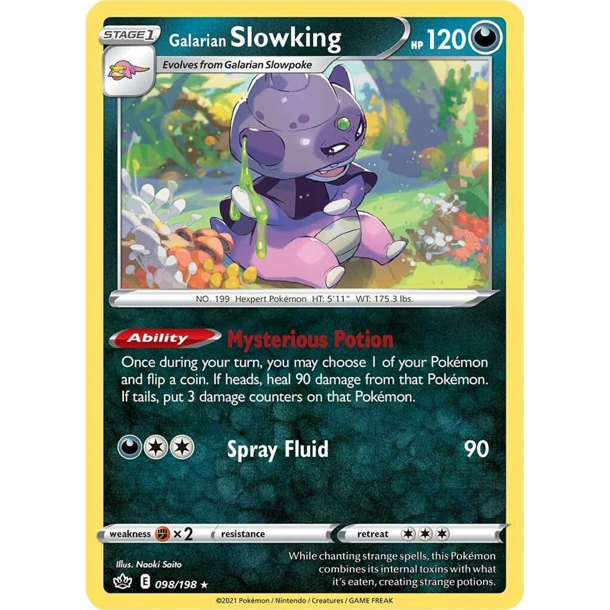 Image for Galarian Slowking (098/198) (SWSH06) - Pokemon