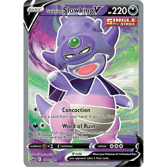 Image for Galarian Slowking V (Full Art) (178/198) (SWSH06) - Pokemon