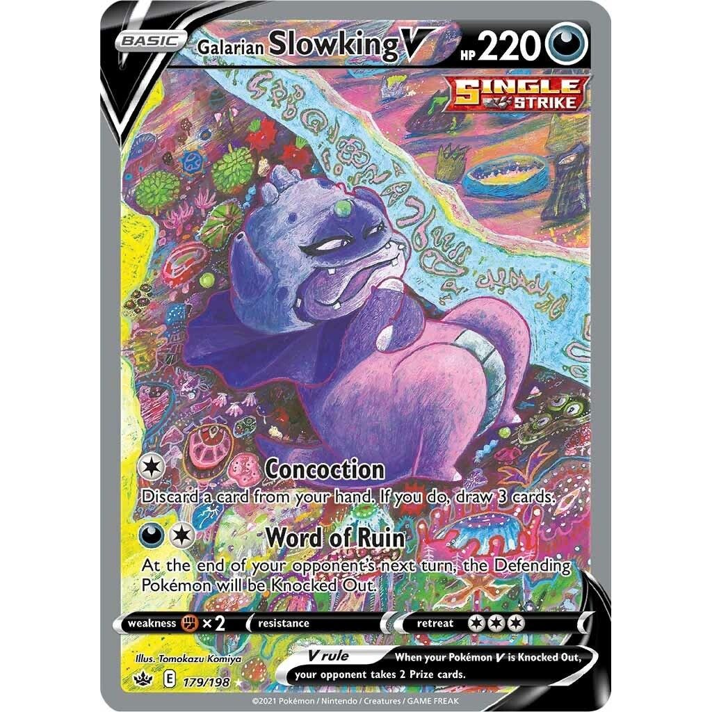 Image for Galarian Slowking V (Alternate Full Art) (179/198) (SWSH06) - Pokemon