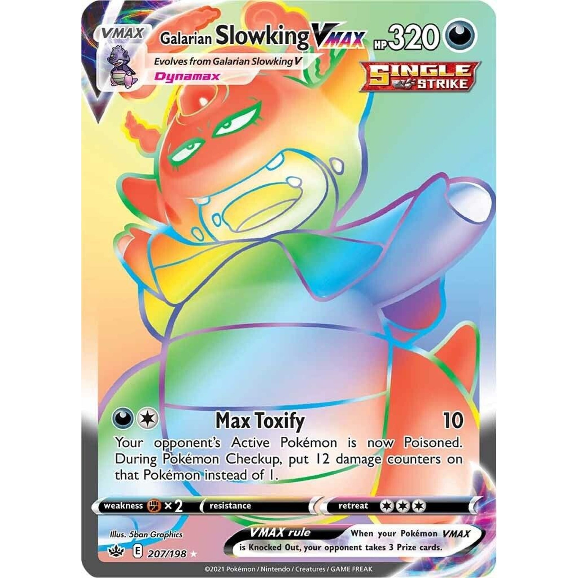 Image for Galarian Slowking VMAX (Secret) (207/198) (SWSH06) - Pokemon