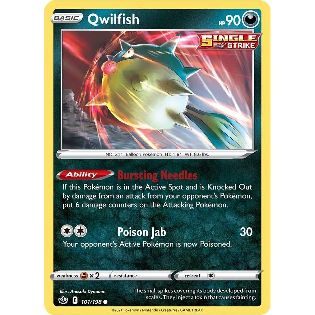 Image for Qwilfish (101/198) (SWSH06) - Pokemon