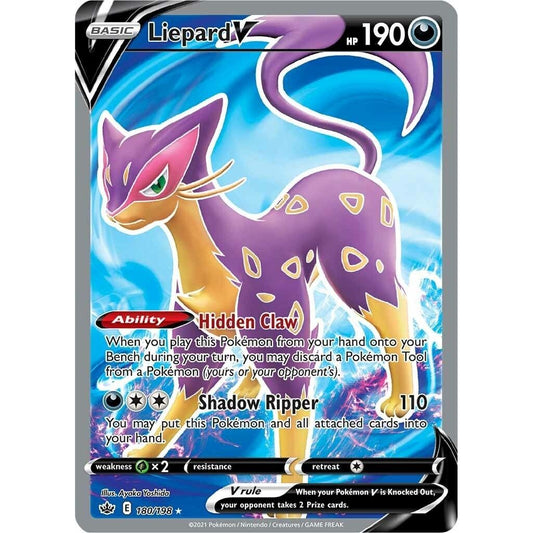 Image for Liepard V (Full Art) (180/198) (SWSH06) - Pokemon