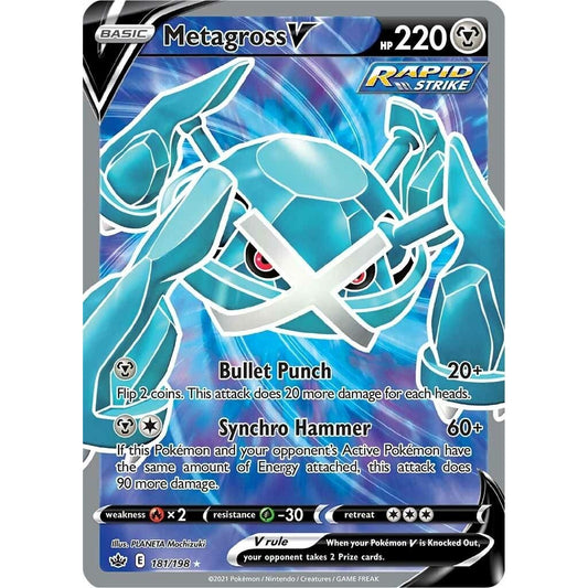 Image for Metagross V (Full Art) (181/198) (SWSH06) - Pokemon